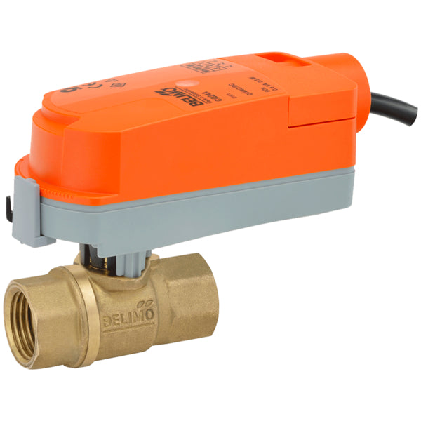 Z2100Q-K-CQBUP-3 - ZONETIGHT™ (QCV), 1", 2 VÍAS, CV 8.2 ACTUADOR PARA VÁLVULA, SIN FUNCIÓN DE SEGURIDAD, AC 100...240 V, ON/OFF (ENCENDIDO/APAGADO), PUNTO FLOTANTE ACTUADOR MONTADO