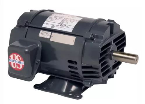 FH91 - US MOTORS 5 HP, 3515 RPM, 3PH, 208-230/460 V, 60HZ, 182T, ODP.