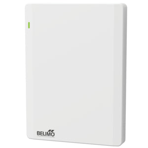 22RTH-59L0A - Sensor de ambiente para humedad / temperatura activo, NFC, 0...5 V, 0...10 V, 2...10 V, NTC10k (10k2), MP-Bus, Belimo Display App y LED, PC, blanco, RAL 9003