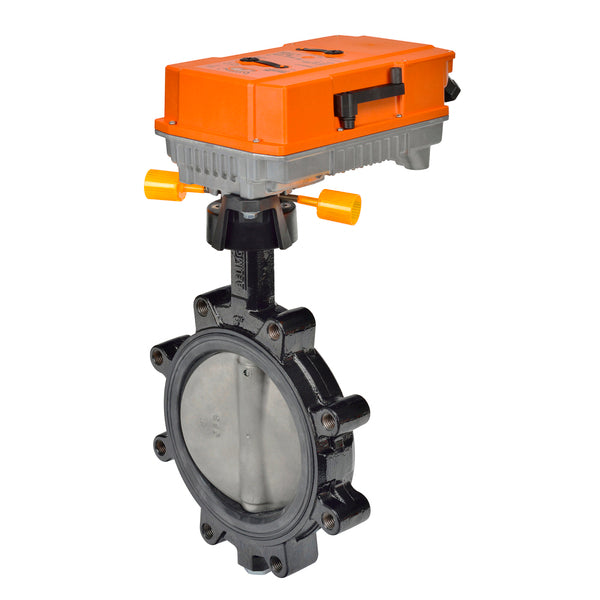 F6100HD+PRBUP-MFT-T - Válvula de Mariposa (BFV), 4", actuador montado