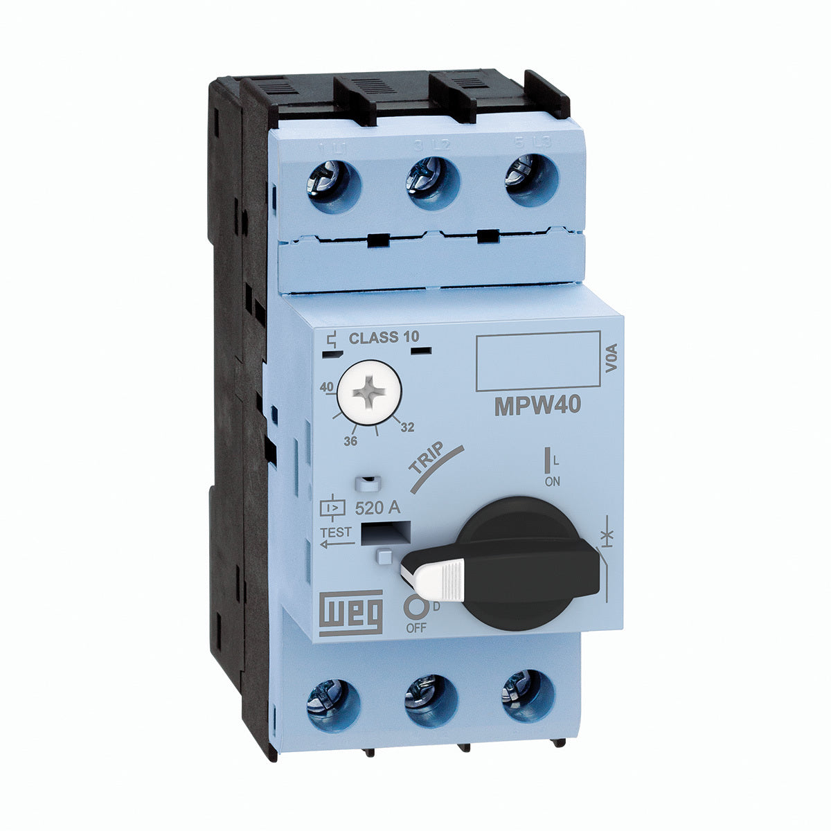 12382551 - GUARDAMOTOR AZ MPW40-3-U040, CORRIENTE 32-40 A, TORNILLO, PROTECCION MOTORES 75 HP.