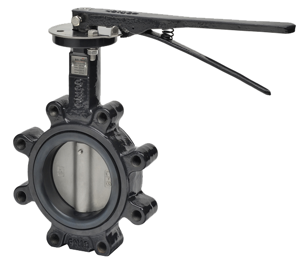 F6100HD+HND02 - Válvula de Mariposa (BFV), 4", 2 vías, ANSI Class Consistent with 125, Cv 600