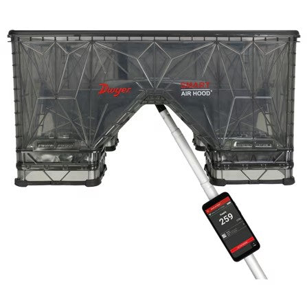 SAH-22HC - INSTRUMENTO DE EQUILIBRADO SMART AIR HOOD® CON APERTURA DE 2' X 2' (0,6 M X 0,6 M), CON ESTUCHE DE VIAJE RÍGIDO