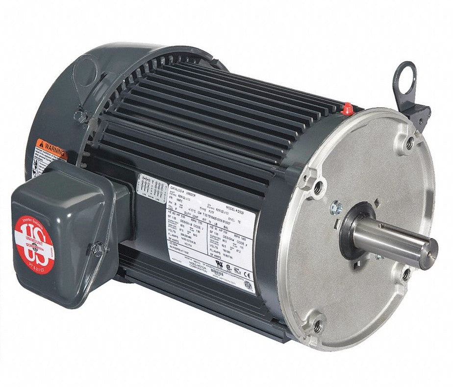 DK91. - US MOTORS 3 HP, 3540 RPM, 3PH, 230/460V, 60 HZ, 182TC, TCVE.