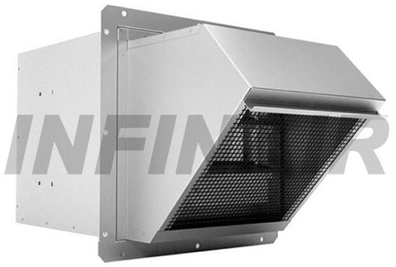 YFWEX-400D4-0.349-CT1 - EXTRACTOR AXIAL DE MURO, 2000CFM @ 0.35 IN.WG, 230V/1F/60HZ, 0.349HP AC MOTOR