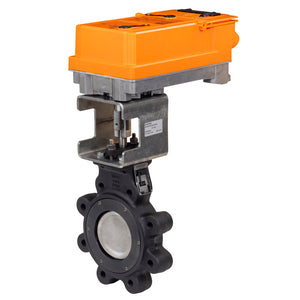F6100-150SHP-JRXUP-MFT-T - Válvula de Mariposa (BFV), DN 4" [100], 2 vías, ANSI Class 150,  Cv 451, AC 24...240 V / DC 24...125 V, 2x SPDT, IP66/67