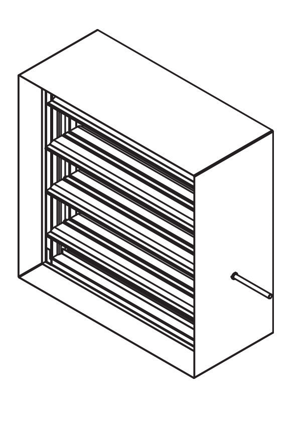 CD-47/48 - Damper de control con hoja aislada de perfil aerodinámico - Acero