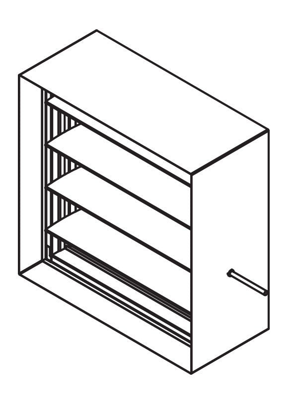 CD-51/52 - Damper de control con perfil aerodinámico de aluminio