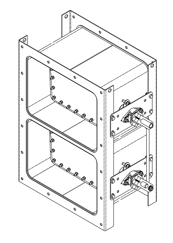 BT-91 - Bubble-Tight Damper Single Blade – Damper hermético Rectangular