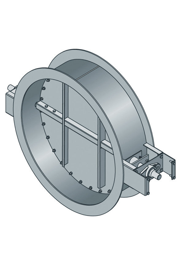 BT-91R / BT-95R  - Bubble-Tight Damper Single Blade – Damper hermético Redondo