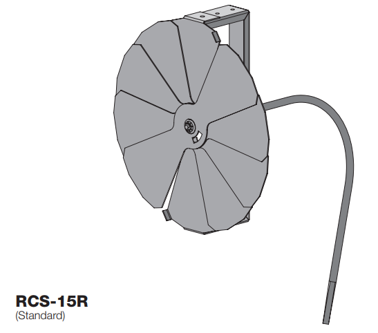 RCS-15R - Damper de control manual remoto de hoja radial – Redondo