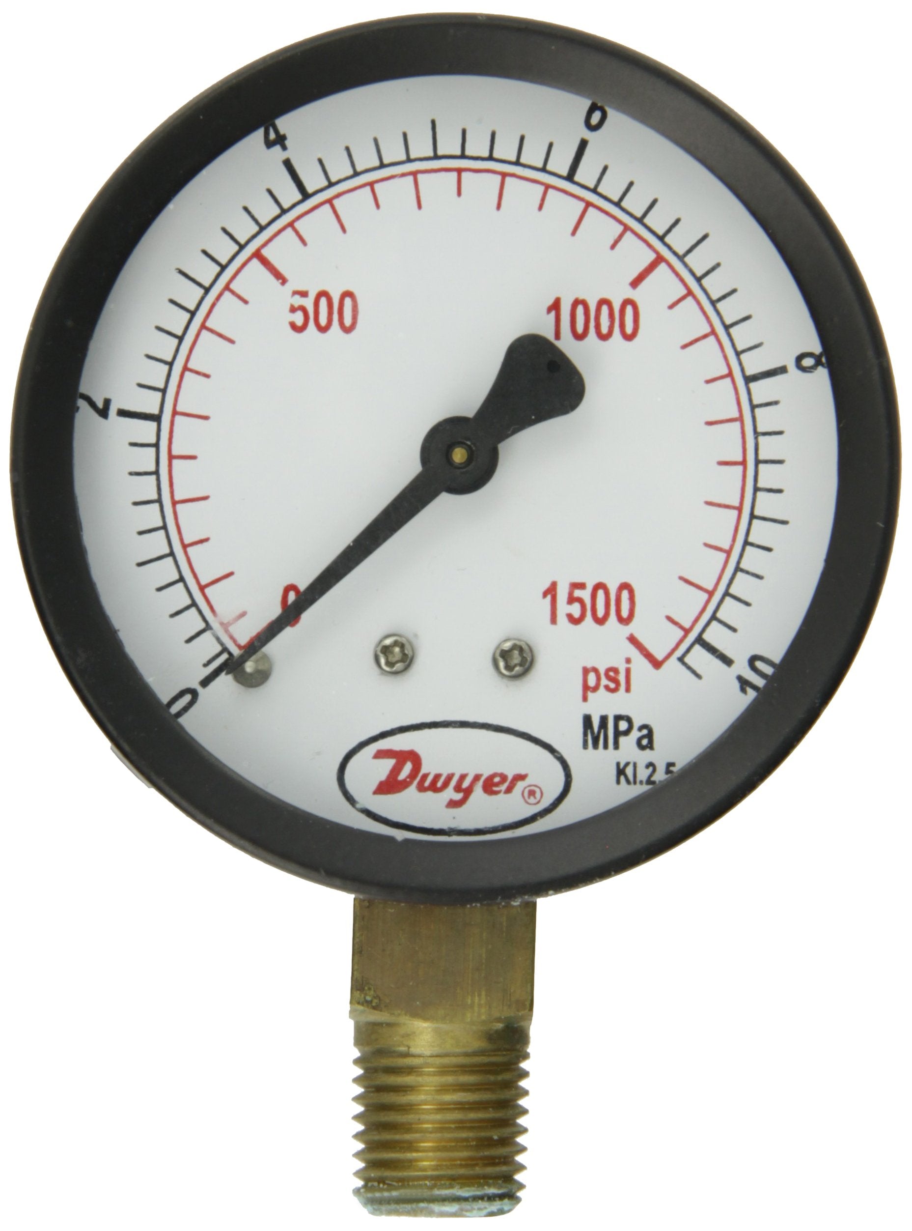 UGA-D0422N - Medidor de presión utilitario 2.5˝, serie UGA, 0-60 psi (0-400 kPa).