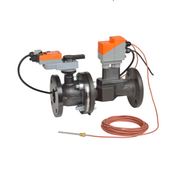 EV400SU-317+GRX24-EV - Configurable, Electr. Belimo Energy Valve™ PICCV de 2 vías, AC/DC 24 V, BACnet/IP, BACnet MS/TP, Modbus TCP, Modbus RTU, MP-Bus, Nube, DN 4"[100], Bridas, ANSI Class 125, GPM 317, 14...250°F [-10...120°C]