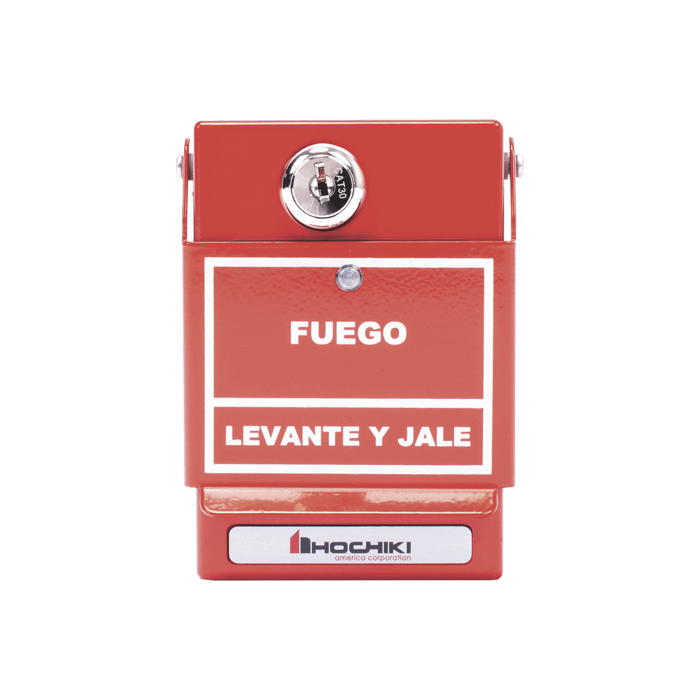 0600-01570 - HOCHIKI, ESTACIÓN MANUAL DIRECCIONABLE DE DOBLE ACCIÓN, EN ESPAÑOL, CON LLAVE