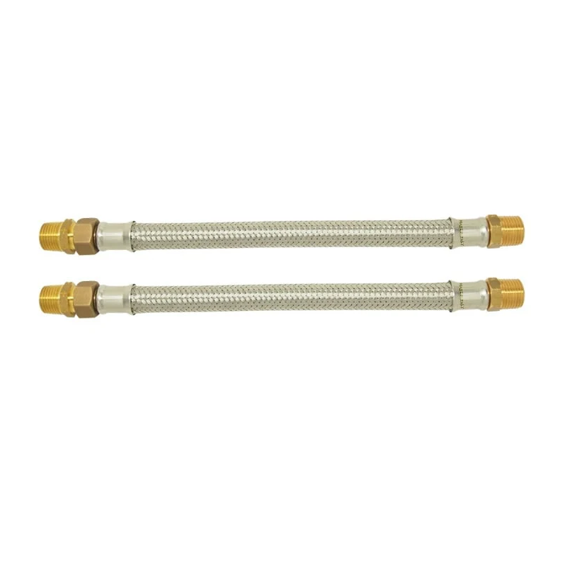 92HS-12-112 - MANGUERA FLEXIBLE MARCA RWV CON TRENSADO DE ACERO INOXIDABLE EXTREMO GIRATORIO FIJO ROSCADO MACHO, OPCIONES MNPT, FNPT  Y DE SOLDADURA, PRESION MAXIMA DE 300PSI, LONGITUD 12 IN, DIAMETRO 1-1/2 IN